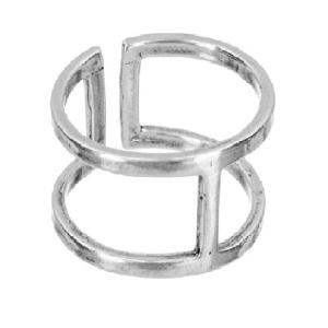 Кольцо Двойное на нижнюю фалангу, серебро 925 - Amorem