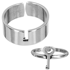 Парные кольца In Love для мужчины и женщины, серебро 925 - Amorem