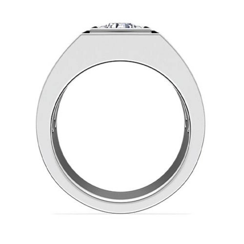 Мужское помолвочное кольцо Солидность, золото 585 и бриллиант - Amorem фото 2 Аmorem