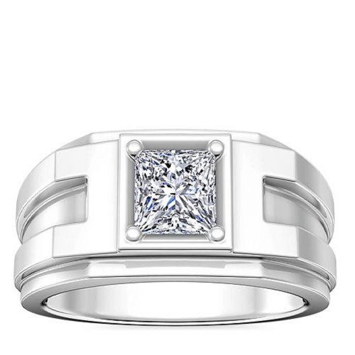 Мужское помолвочное кольцо Решительность, золото 585 и бриллиант - Amorem фото 1 Аmorem