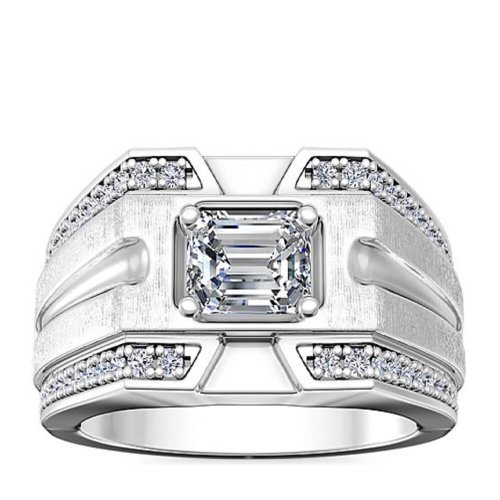 Мужское помолвочное кольцо Достояние, золото 585 и бриллианты - Amorem фото 1 Аmorem