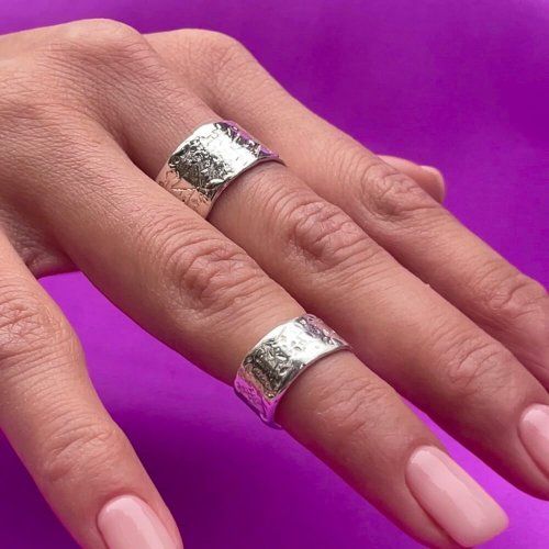 Фаланговое кольцо из комплекта Слитки большое, серебро 925 - Amorem фото 1 Аmorem
