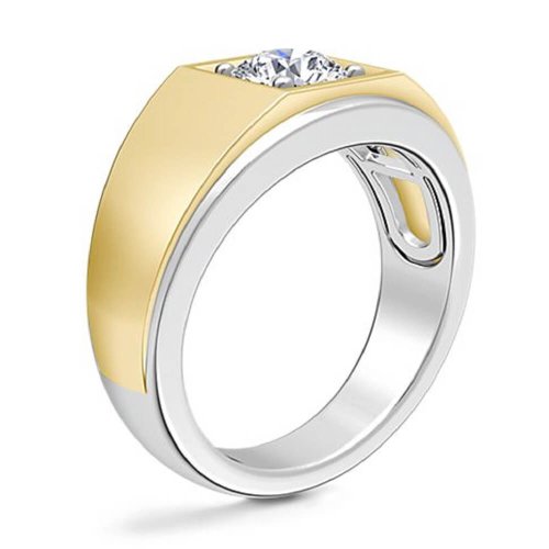 Мужское помолвочное кольцо Предназначение, золото 585 и бриллиант - Amorem фото 3 Аmorem