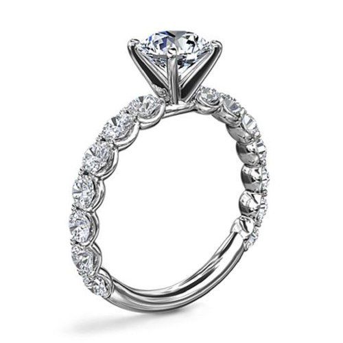 Помолвочное кольцо Нежный цветок, золото 585 и бриллианты - Amorem фото 3 Аmorem