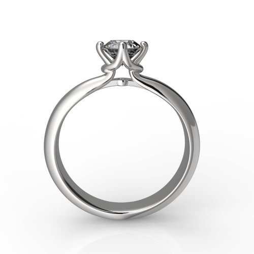Кольцо помолвочное Чистота, золото 585 пробы, цена без бриллианта - Amorem фото 3 Аmorem