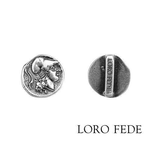 Сет - медальоны LORO FEDE Колесница Александра Великого, серебро 925 и браслет из натуральной кожи - Amorem фото 1 Аmorem