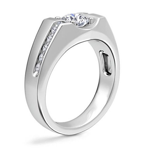 Мужское помолвочное кольцо Ответственность, золото 585 и бриллианты - Amorem фото 3 Аmorem
