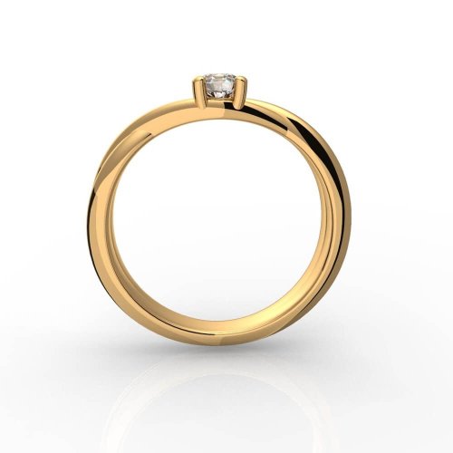 Кольцо помолвочное Мгновение, золото 585 пробы, цена без бриллианта - Amorem фото 6 Аmorem