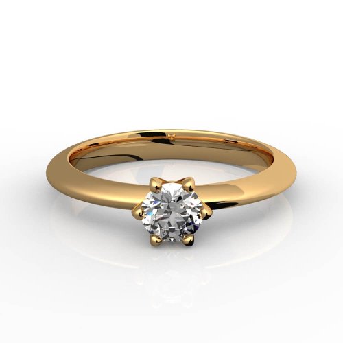 Кольцо помолвочное Романтик, золото 585 пробы, цена без бриллианта - Amorem фото 3 Аmorem
