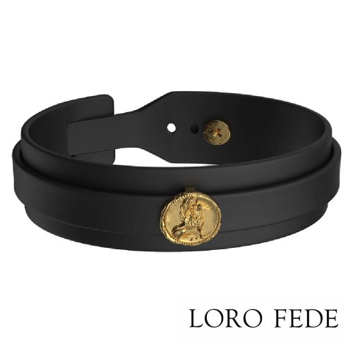 Сет - медальон LORO FEDE Грифон, золото 585 и браслет из натуральной кожи фото 1 Аmorem