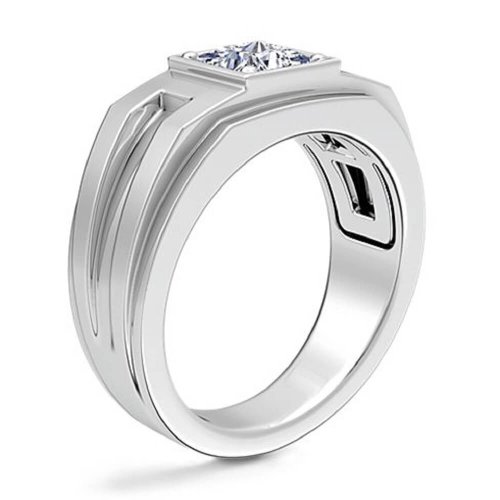 Мужское помолвочное кольцо Решительность, золото 585 и бриллиант - Amorem фото 3 Аmorem