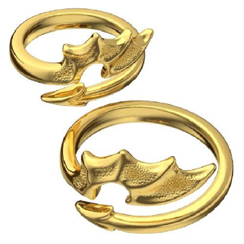 Парные кольца Хвост дракона,  золото 585 - Amorem фото 1 Аmorem