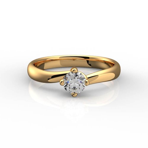Кольцо помолвочное Минуты счастья, золото 585 пробы, цена без бриллианта - Amorem фото 4 Аmorem