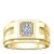 Мужское помолвочное кольцо Структура, золото 585 и бриллиант - Amorem фото 1 Аmorem