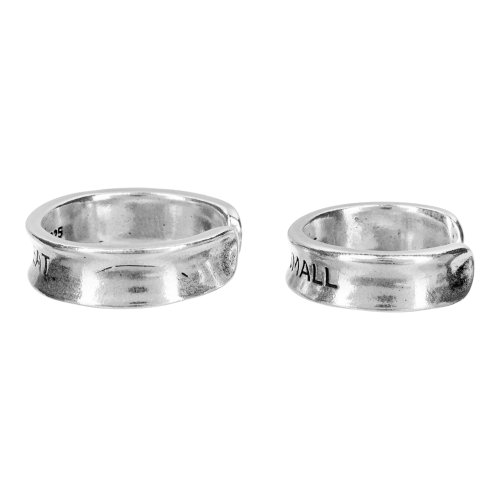 Безразмерные парные кольца "От малого к великому", серебро 925 - Amorem фото 1 Аmorem