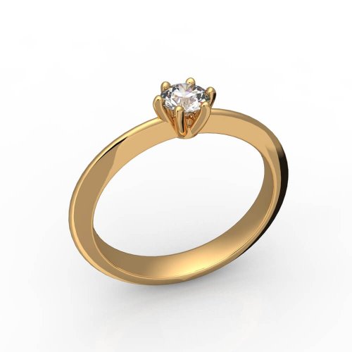 Кольцо помолвочное Романтик, золото 585 пробы, цена без бриллианта - Amorem фото 1 Аmorem