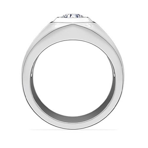 Мужское помолвочное кольцо Степенность, золото 585 и бриллианты - Amorem фото 2 Аmorem