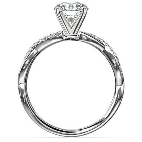 Помолвочное кольцо Нежность, золото 585 и бриллианты - Amorem фото 3 Аmorem