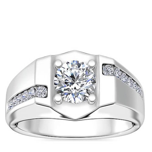 Мужское помолвочное кольцо Ответственность, золото 585 и бриллианты - Amorem фото 1 Аmorem