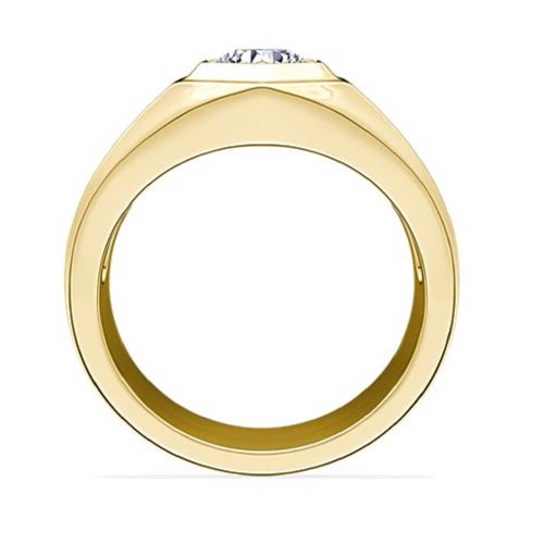 Мужское помолвочное кольцо Гордость, золото 585 и бриллианты - Amorem фото 2 Аmorem