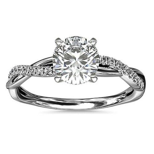 Помолвочное кольцо Нежность, золото 585 и бриллианты - Amorem фото 1 Аmorem