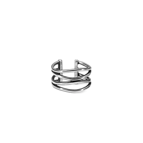 Фаланговое кольцо Паутинка большая, серебро 925 - Amorem фото 1 Аmorem