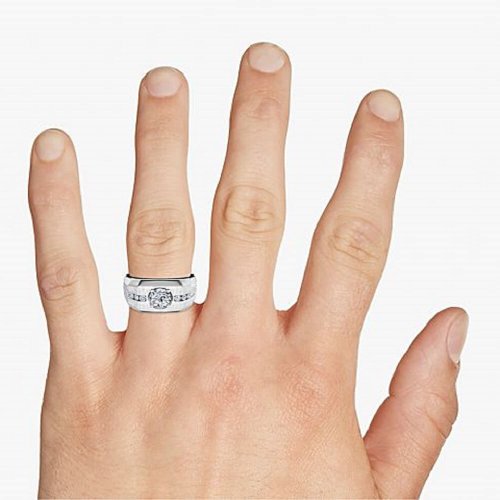 Мужское помолвочное кольцо Прочность, золото 585 и бриллианты - Amorem фото 4 Аmorem