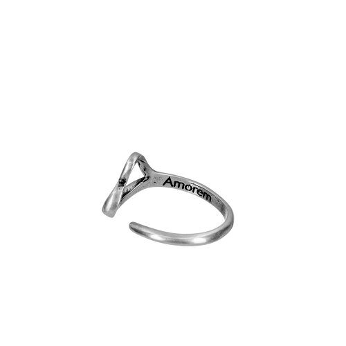 Безразмерное кольцо Сердце, серебро 925 - Amorem фото 1 Аmorem