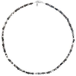 Колье "Phantom" из гематита и серебра 925