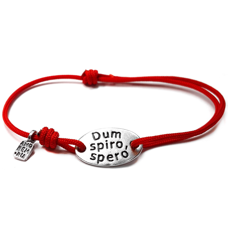 

Браслет Dum spirо spero/Пока дышу надеюсь, серебро 925