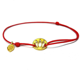 Браслет Цветок лотоса, золото 585 — символ чистоты и духовности