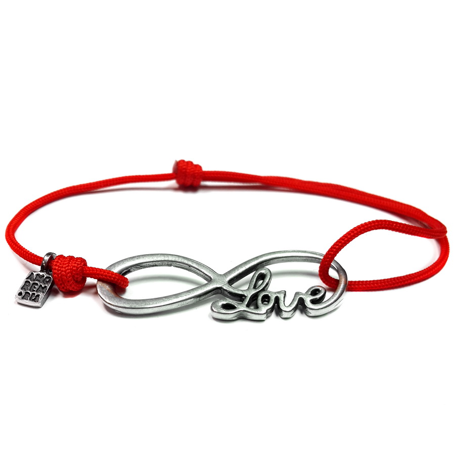 

Браслет Бесконечность love, серебро 925