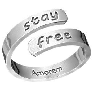 Кольцо Оставайся свободным, серебро 925 - Amorem