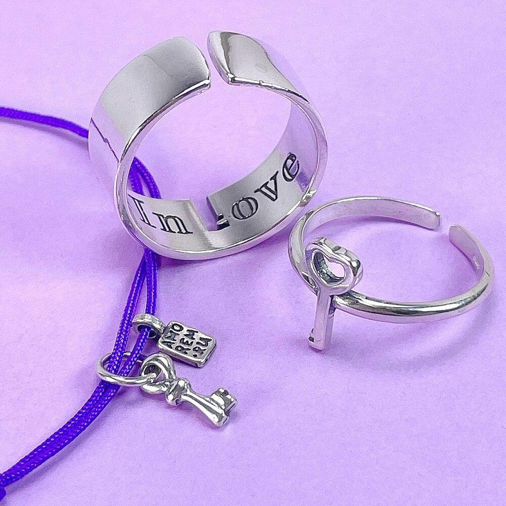 Парные кольца In Love для мужчины и женщины, серебро 925