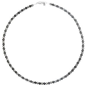 Колье "Infinity" из гематита и серебра 925