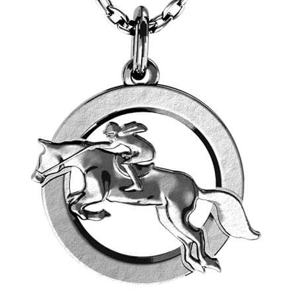 Кулон Всадник на коне, символ 2026 года Лошади
