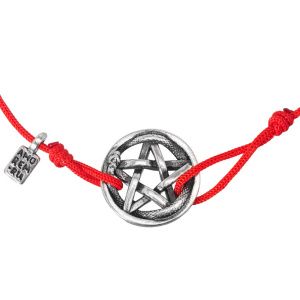 Браслет Пентакль печать царя Соломона и змей, серебро 925 — символ древней мудрости и энергии возрождения 