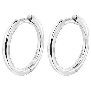 Серьги-кольца Баланс 16 мм, серебро 925 — символ целостности и баланса 