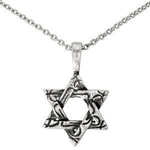 Кулон на цепи Звезда Давида, серебро 925 — символ духовности, еврейской идентичности и национального единства 