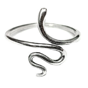 Кольцо Змейка, серебро 925