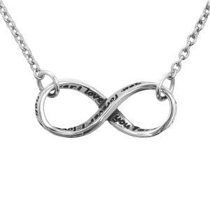 Кулон на цепи Я люблю тебя навсегда, серебро 925 - Amorem