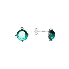 Пусеты Завороженность большие, турмалин, серебро 925 на нити