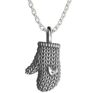 Кулон Варежка Большая, серебро 925 — символ защиты, тепла и заботы - Amorem