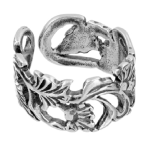 Фаланговое кольцо, Виноградная лоза малое, серебро 925