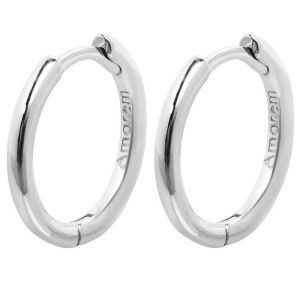 Серьги-кольца Баланс 19 мм, серебро 925 — символ целостности и баланса 