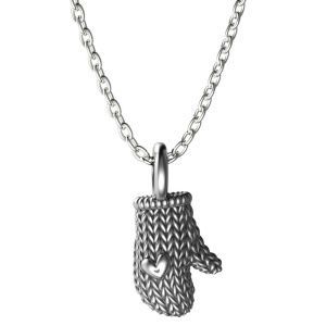 Кулон на цепи Варежка маленькая, серебро 925 — символ защиты, тепла и уюта - Amorem