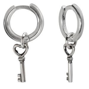 Серьги Ключ к Нежности, серебро 925 — символ, который помогает открыть в себе и окружающих источники теплоты и взаимопонимания 