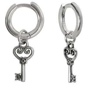 Серьги Ключ к Мечтам, серебро 925 — символ, который поддерживает и направляет своего обладателя к исполнению самых заветных желаний и целей 