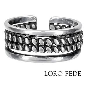 Кольцо LORO FEDE Параллели, Серебро 925