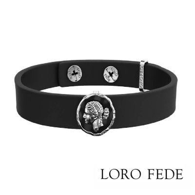 Браслет богиня Венера, серебро 925, нат. кожа